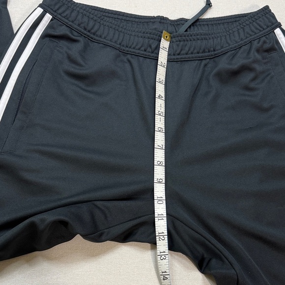 Adidas Black Joggers with White Stripes - Picture 3 of 9